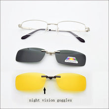 Load image into Gallery viewer, Memory Glasses Frame Fold Magnet Clip Myopia Silver Clip on Sunglasses Magnetic Men Mirror Gold Night Vision Goggles Soft Temple