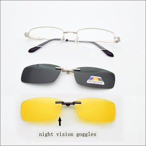 Memory Glasses Frame Fold Magnet Clip Myopia Silver Clip on Sunglasses Magnetic Men Mirror Gold Night Vision Goggles Soft Temple
