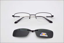Load image into Gallery viewer, Memory Glasses Frame Fold Magnet Clip Myopia Silver Clip on Sunglasses Magnetic Men Mirror Gold Night Vision Goggles Soft Temple