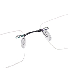 Load image into Gallery viewer, Memory Metal Men And Women Rimless Eyeglasses Glasses Rectangular Prescription Glasses For Myopia &amp; Reading Rimless Frame