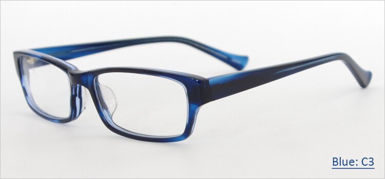 Men Acetate Rectangle Spectacles Prescription Eyeglass Frames For Rx Lenses