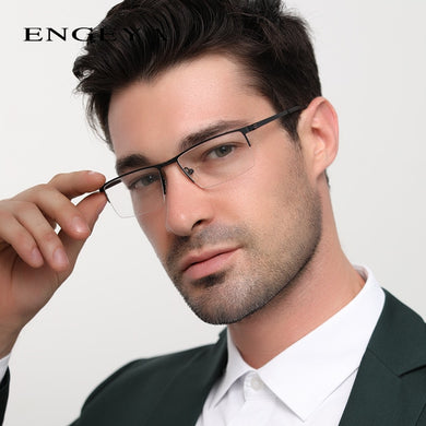 Men Alloy Glasses Frame Clear  Myopia Optical Computer Transparent Spectacles Glasses Male 6 Colors High Quality #8047