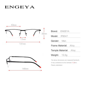 Men Alloy Glasses Frame Clear  Myopia Optical Computer Transparent Spectacles Glasses Male 6 Colors High Quality #8047