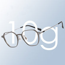Load image into Gallery viewer, Men And Women Aluminum-Magnesium Polygonal Glasses Frame Ultra-Light Full-Frame Pure Titanium Prescription Glasses Frame 5052