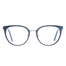 Load image into Gallery viewer, Men And Women Full Rim Cat Eye Medium Metal Eyeglasses Frame With Spring Hing For Optical Prescription Lenses
