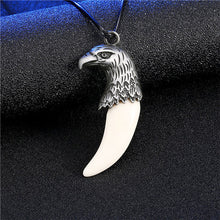Load image into Gallery viewer, Men Antique Wolf Fang Tooth Pendant Necklace New Animal Head&amp;Tooth Drago Eagle Alloy Necklace Fashion Jewelry gift freeshipping