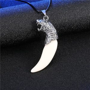 Men Antique Wolf Fang Tooth Pendant Necklace New Animal Head&Tooth Drago Eagle Alloy Necklace Fashion Jewelry gift freeshipping