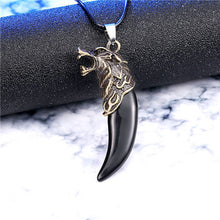 Load image into Gallery viewer, Men Antique Wolf Fang Tooth Pendant Necklace New Animal Head&amp;Tooth Drago Eagle Alloy Necklace Fashion Jewelry gift freeshipping