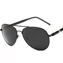Load image into Gallery viewer, Men Aviation Metal Frame Sunglasses Male Oversized Spring Leg Alloy Sun Glasses Polarized Brand Design Pilot Male Sunglasses