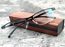 Load image into Gallery viewer, Men Black photochromic progressive reading glasses +0.75 +1 +1.25 +1.5 +1.75 +2 +2.25 +2.5 +2.75 +3 +3.25 +3.5 +3.75 +4