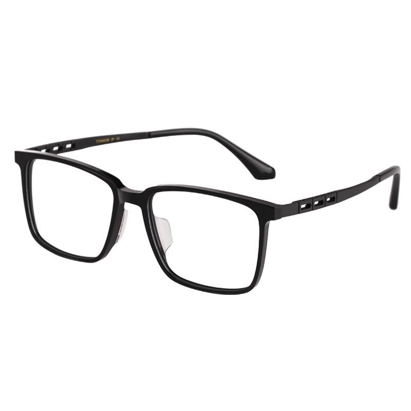 Men Business Pure Titanium Glasses Frame Sheet Glasses Frame Myopia Glasses Square Frame Retro Simple Optical Glasses HT5022B