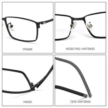 Load image into Gallery viewer, Men Business Titanium Alloy Optical Full Rim Glasses Frame S6606 For Male&#39;s Prescription Spectacles Eyeglasses Frames