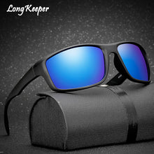 Load image into Gallery viewer, Men Classic Polarized Sunglasses Male Eyewear Driving Rectangle Mirror Sun Glasses 100% UV Protection Gafas By Long Keeper 1026