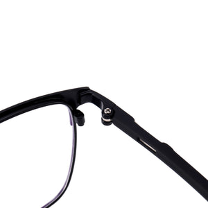 Men Metal Square Full Rim Eyeglasses Frame With TR90 Temple For Optical Lenses Myopia Reading Lens
