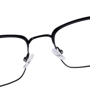Men Metal Square Full Rim Eyeglasses Frame With TR90 Temple For Optical Lenses Myopia Reading Lens