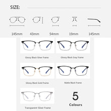 Carica l&#39;immagine nel visualizzatore di Gallery, Men Glasses Anti Blue Light Laser Fatigue Glasses Computer Goggles Optical Women Eyeglasses Frame For Male/Female 52023