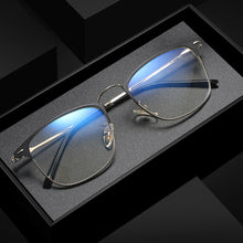 Carica l&#39;immagine nel visualizzatore di Gallery, Men Glasses Anti Blue Light Laser Fatigue Glasses Photochromic Lens Computer Goggles Optical Eyeglasses Frame for Men Women 9810