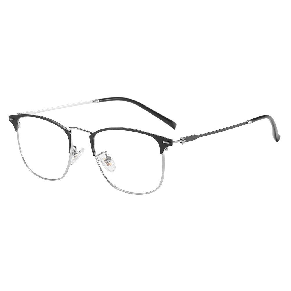 Men Glasses Anti Blue Light Laser Fatigue Glasses Photochromic Lens Computer Goggles Optical Eyeglasses Frame for Men Women 9810