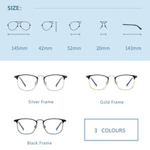 Carica l&#39;immagine nel visualizzatore di Gallery, Men Glasses Anti Blue Light Laser Fatigue Glasses Photochromic Lens Computer Goggles Optical Eyeglasses Frame for Men Women 9810