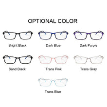 Load image into Gallery viewer, Men Glasses Frame Transparent Eyeglasses Frame Women Vintage Square Clear Lens Glasses Optical Spectacle Frame