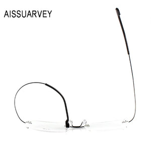 Men Glasses Frames Rimless Eyeglasses Optical Brand Designer Prescription Titanium Alloy Light Handsome Business Eyewear Cheap