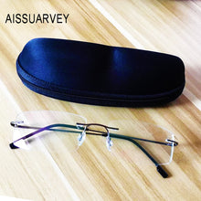 Load image into Gallery viewer, Men Glasses Frames Rimless Eyeglasses Optical Brand Designer Prescription Titanium Alloy Light Handsome Business Eyewear Cheap