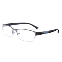 Load image into Gallery viewer, Men Half Frame Classic Simple Anti-Blue Light Eye Protection Ultra Light Glasses Business Reading Glasses