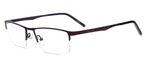Men Half Rim Spectacles Metal Rectangular Prescription Eyeglass Frames For Myopia Reading Multifocal Lenses