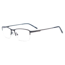 Load image into Gallery viewer, Men Lightweight Glasses Frame Metal Half Rim Square Spectacles Prescription Eyeglasses for Clear Lens with Degree