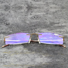 Load image into Gallery viewer, Men  Rimless Royal Ministers Reading Glasses +0.75 +1 +1.5 +1.75 +2 +2.25 +2.5 +2.75 +3 +3.5 +4 WITH CASE In The Photo