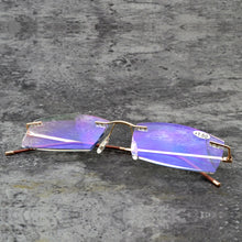 Load image into Gallery viewer, Men  Rimless Royal Ministers Reading Glasses +0.75 +1 +1.5 +1.75 +2 +2.25 +2.5 +2.75 +3 +3.5 +4 WITH CASE In The Photo