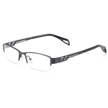 Load image into Gallery viewer, Men Metal Half Rim Prescription Eyeglass Frame Rectangular Spectacles For Optical Lenses Myopia Presbyopia Progressive