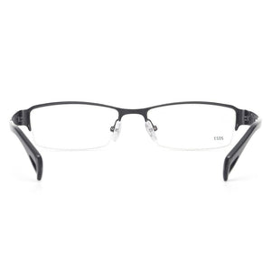 Men Metal Half Rim Prescription Eyeglass Frame Rectangular Spectacles For Optical Lenses Myopia Presbyopia Progressive