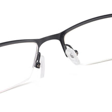 Load image into Gallery viewer, Men Metal Half Rim Prescription Eyeglass Frame Rectangular Spectacles For Optical Lenses Myopia Presbyopia Progressive