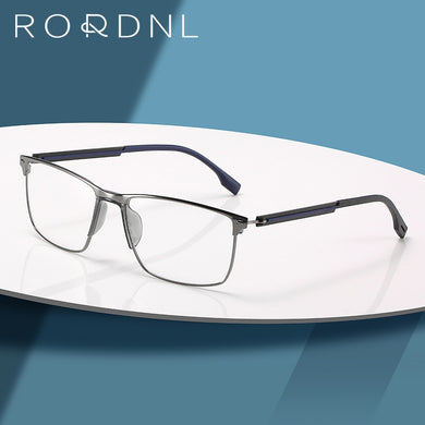 Men Myopia Prescription Eyeglasses Frame Sport Style Optical Glasses Frame Male Rectangle Stainless Steel Spectacles Frame