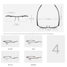 Load image into Gallery viewer, Men Optical Eyeglasses Frames Rack Commercial Glasses Eyeglasses Myopia Business TR Leg JDA3118
