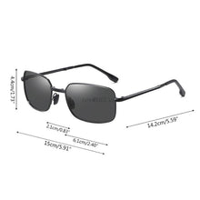 Load image into Gallery viewer, Men Photochromic Foldable Sunglasses with Polarized Lens Metal Frame Discolor Goggles Protection Anti-Fatigue Eyewear