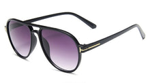Load image into Gallery viewer, Men Pilot Sunglasses Black The Brand Oversized Driving Sun Glasses Male Retro Big Frame Double Bridge Driving Glasses Shade