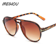 Load image into Gallery viewer, Men Pilot Sunglasses Black The Brand Oversized Driving Sun Glasses Male Retro Big Frame Double Bridge Driving Glasses Shade