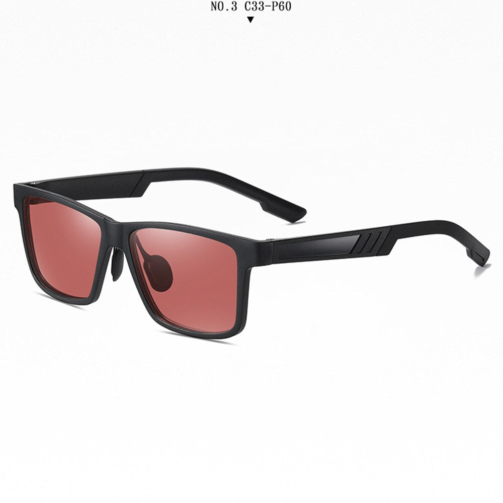 Men Polarized Sunglasses Gangster Black Dark Lens Flat Top Biker TR90 Glasses