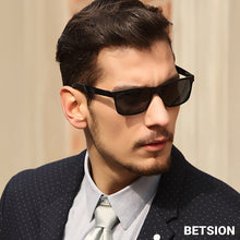 Load image into Gallery viewer, Men Polarized Sunglasses Gangster Black Dark Lens Flat Top Biker TR90 Glasses