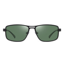 Load image into Gallery viewer, Men Polarized Sunglasses Gangster Dark Lens Flat Top Biker TR90 Metal Glasses