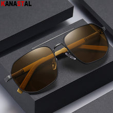 Load image into Gallery viewer, Men Polarized Sunglasses UV400 Metal Bicolor Polygon Eyeglasses Frames Eyewear Driving Fishing Outdoor Cycling Sun Glasses Retro