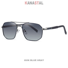 Load image into Gallery viewer, Men Polarized Sunglasses UV400 Metal Bicolor Polygon Eyeglasses Frames Eyewear Driving Fishing Outdoor Cycling Sun Glasses Retro