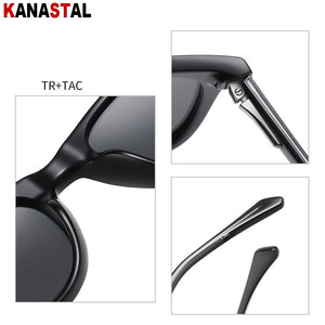 Men Polarized Sunglasses UV400 TR90 Pin Square Frame Sunshade Eyewear Outdoor Sport Traveling Driving Sun Glasses Women Fashion