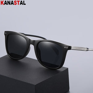 Men Polarized Sunglasses UV400 TR90 Pin Square Frame Sunshade Eyewear Outdoor Sport Traveling Driving Sun Glasses Women Fashion