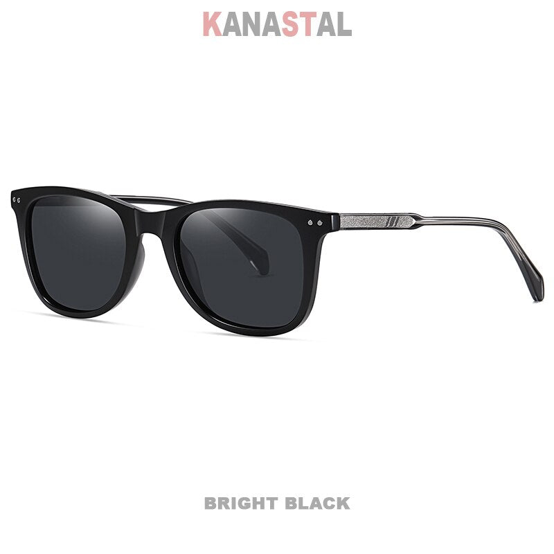Men Polarized Sunglasses UV400 TR90 Pin Square Frame Sunshade Eyewear Outdoor Sport Traveling Driving Sun Glasses Women Fashion