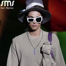 Load image into Gallery viewer, Men Punk Sunglasses  Brand Designer Steampunk Geometry Sun Glasses Women UV400 Driving Shades Unique Personality Eyewear