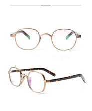 Load image into Gallery viewer, Men Pure Titanium Glasses Frame Oval Women Prescription Myopia Optical Eyeglasses Vintage Handmade Acetate Japan Square Eyewear