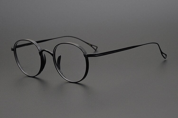 Men Pure Titanium Glasses Oval Women Vintage Japan Myopia Optical Prescription Eyeglasses Frames Clear Small Eyewear Oculos